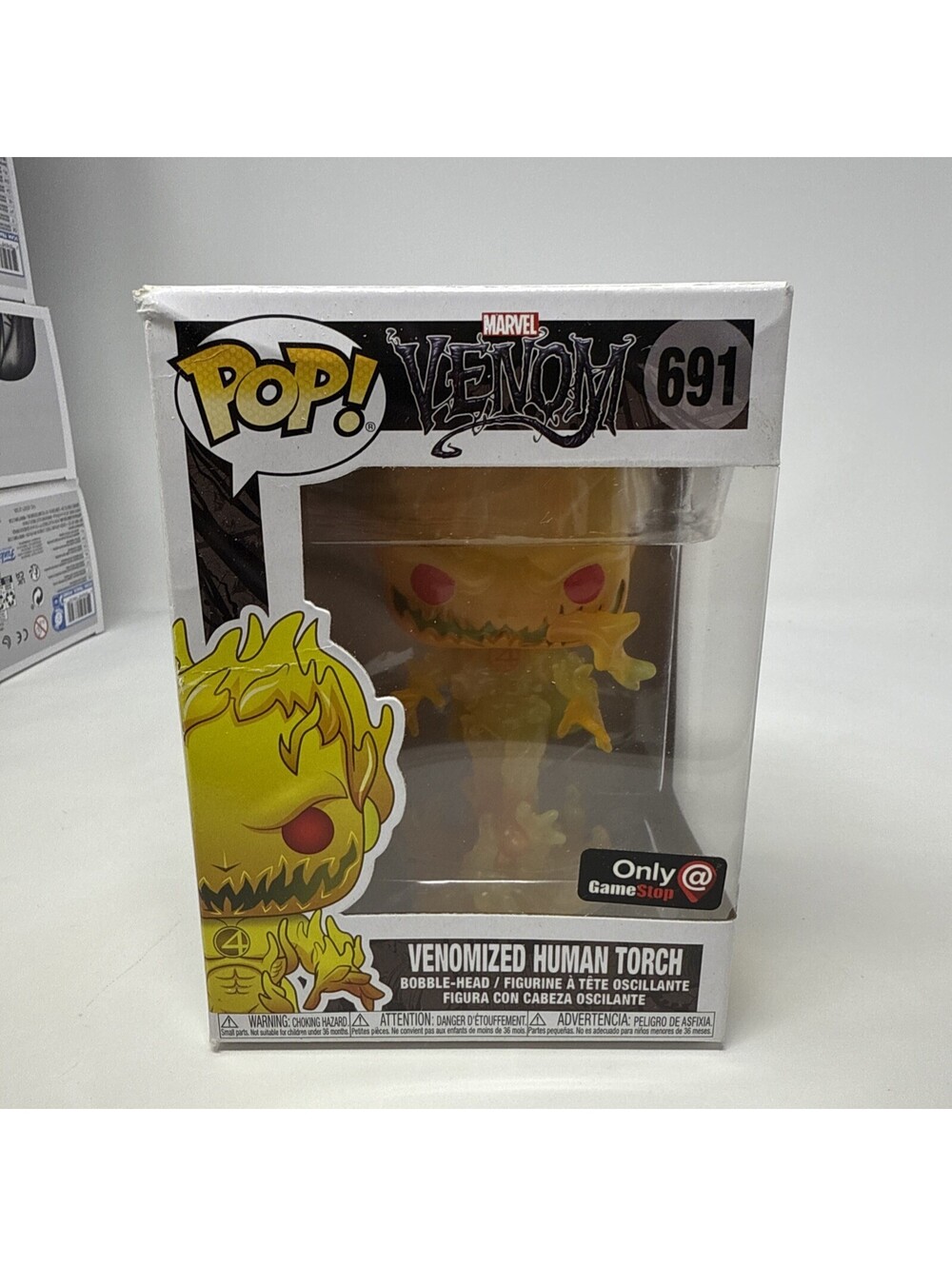 Venomized Human Torch Funko Pop! GameStop exclusive Venom Fantastic